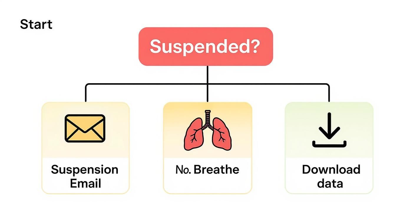 Infographic about amazon account suspended