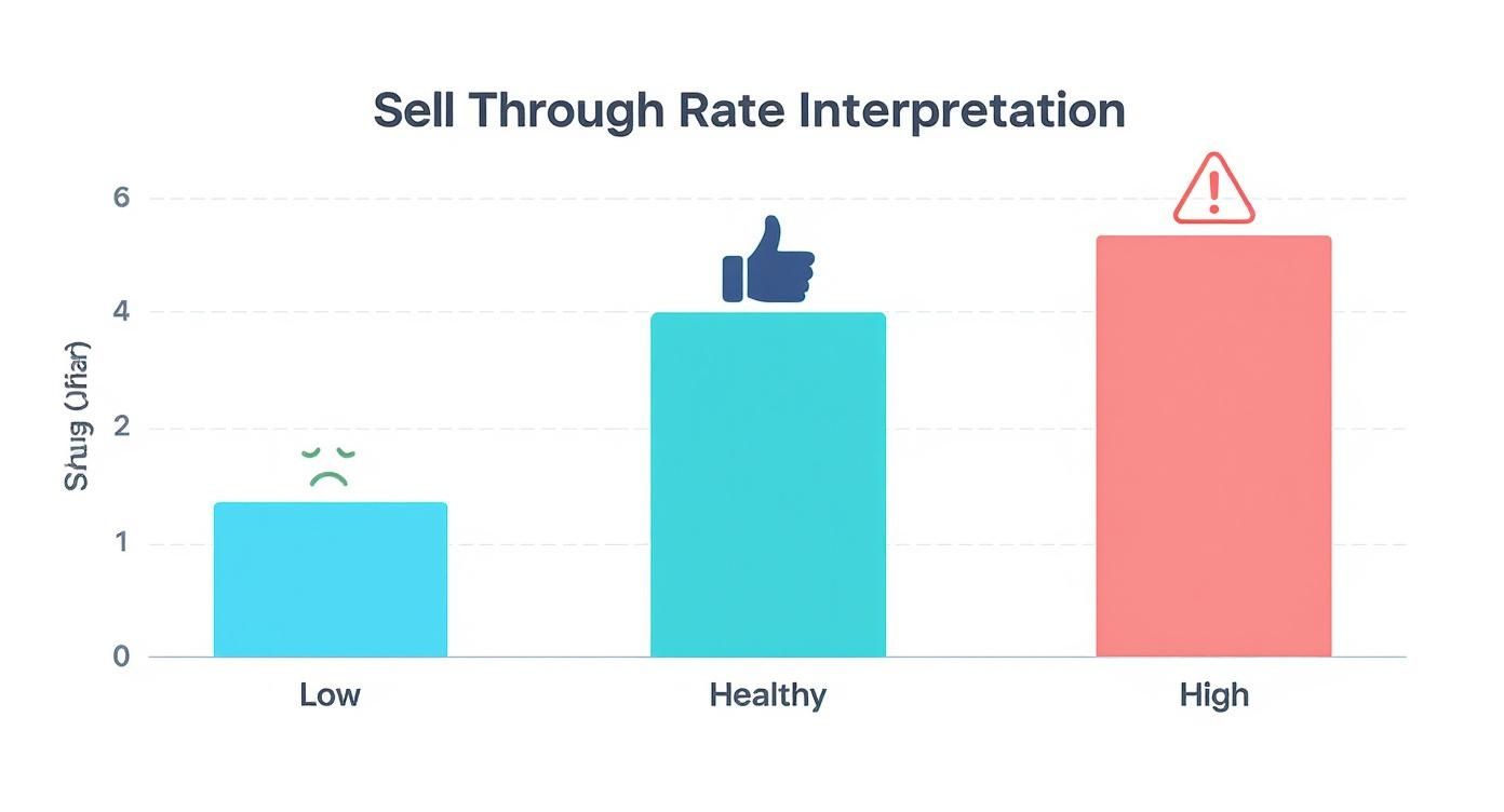 Infographic about what is sell through rate