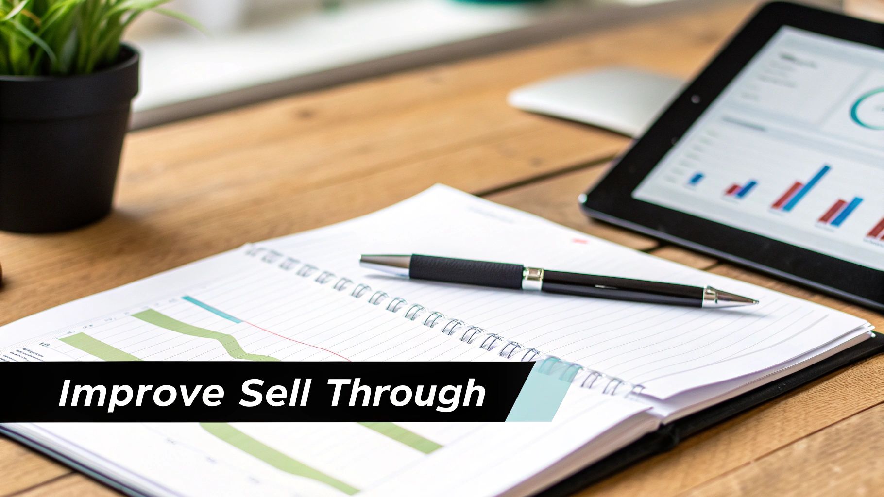 woman holding a tablet and analyzing data in a warehouse