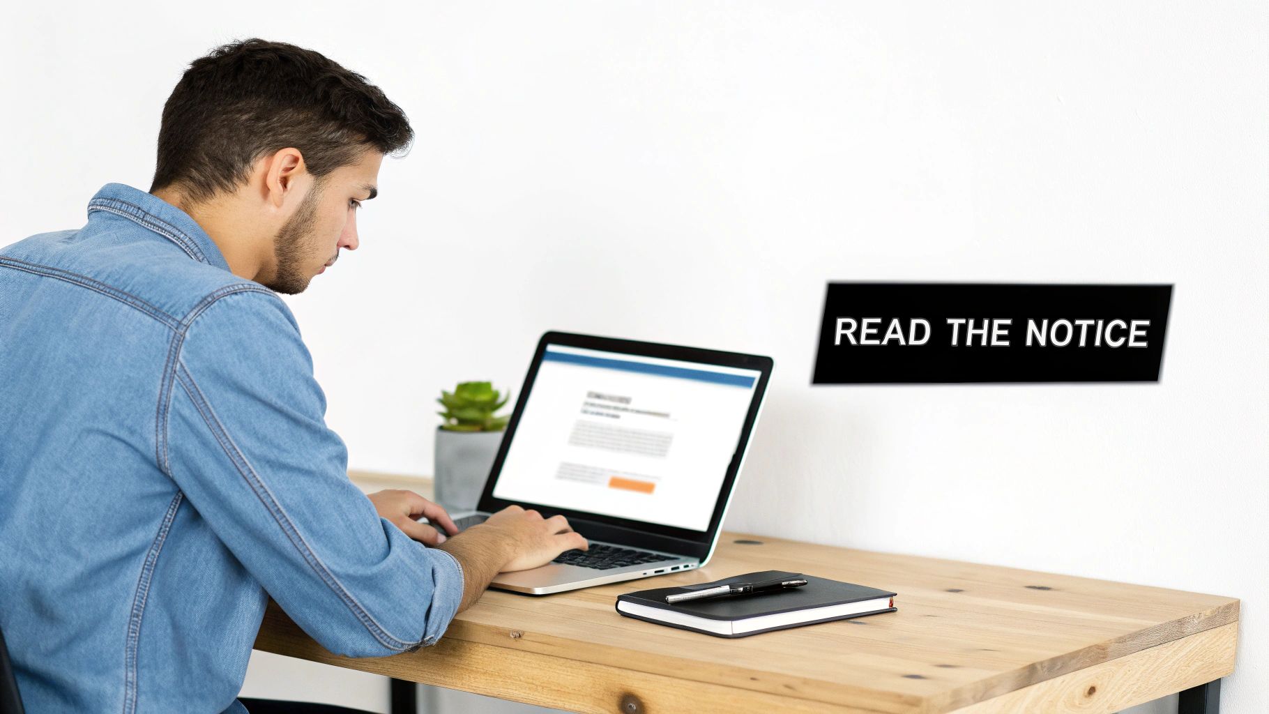 Magnifying glass over a laptop showing an Amazon Seller Central dashboard, symbolizing the investigation process.