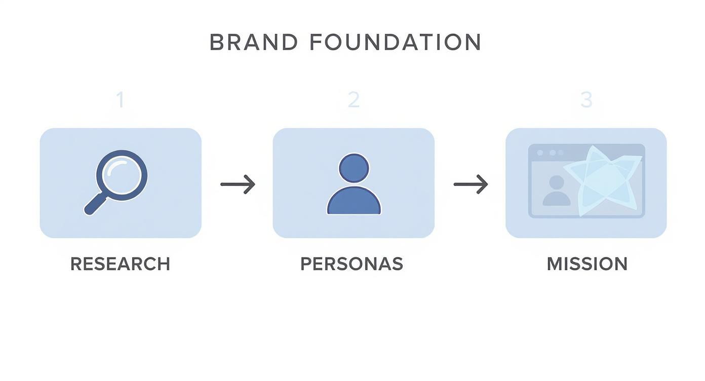 Infographic about how to build ecommerce brand