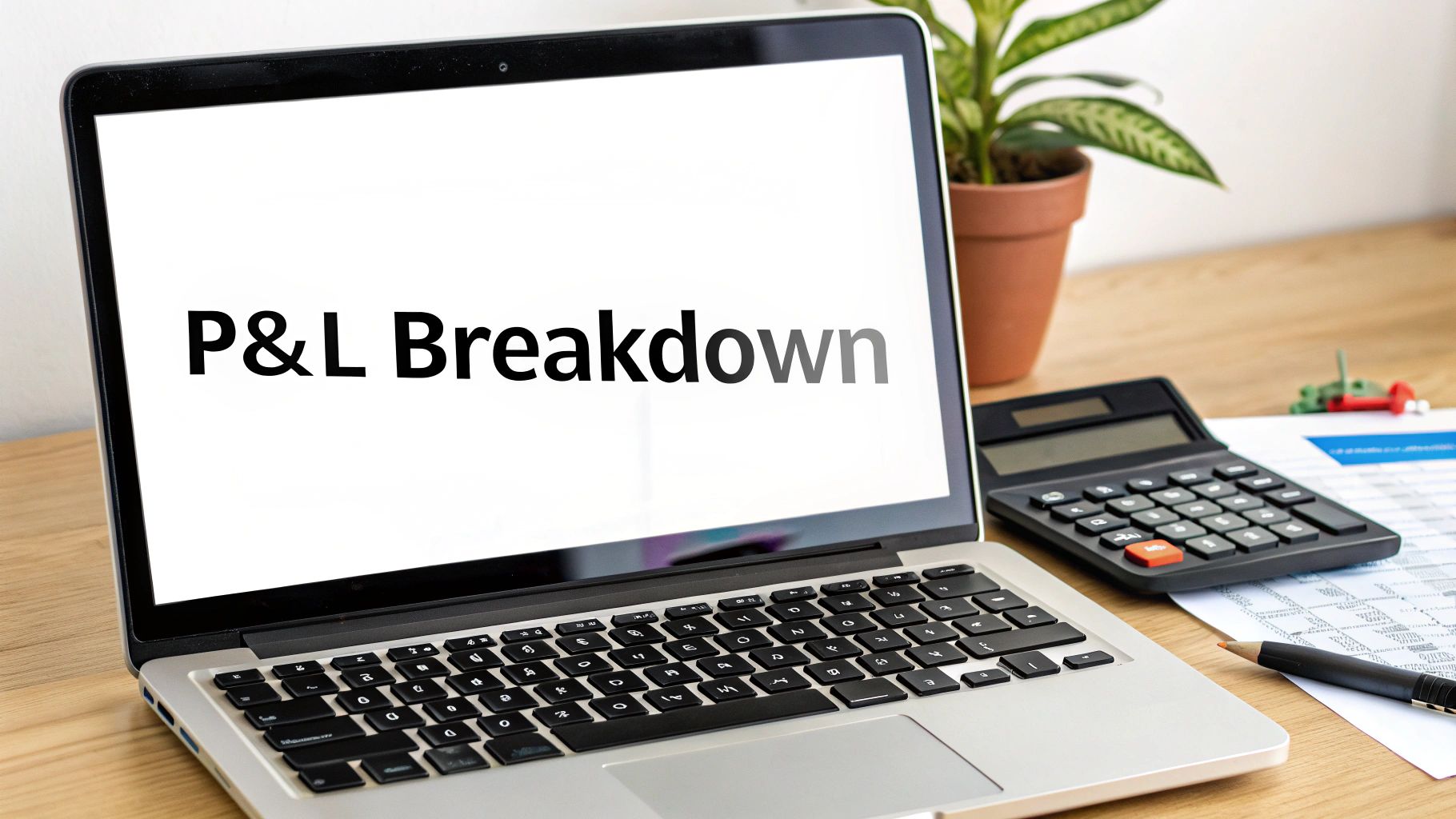 A detailed infographic showing the different components of a profit and loss statement, such as revenue, COGS, and operating expenses.