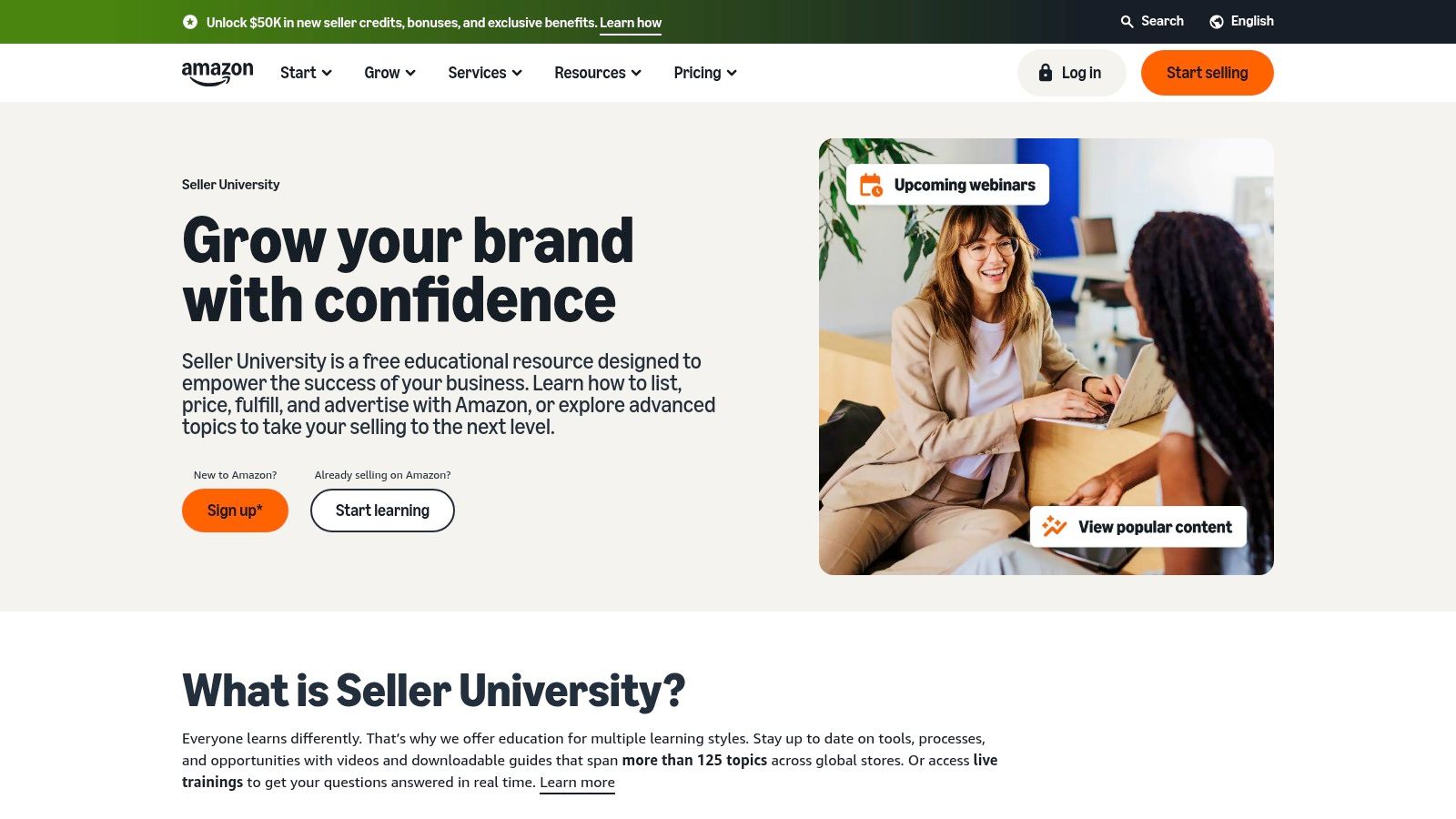 Amazon Seller University (Official, Free)