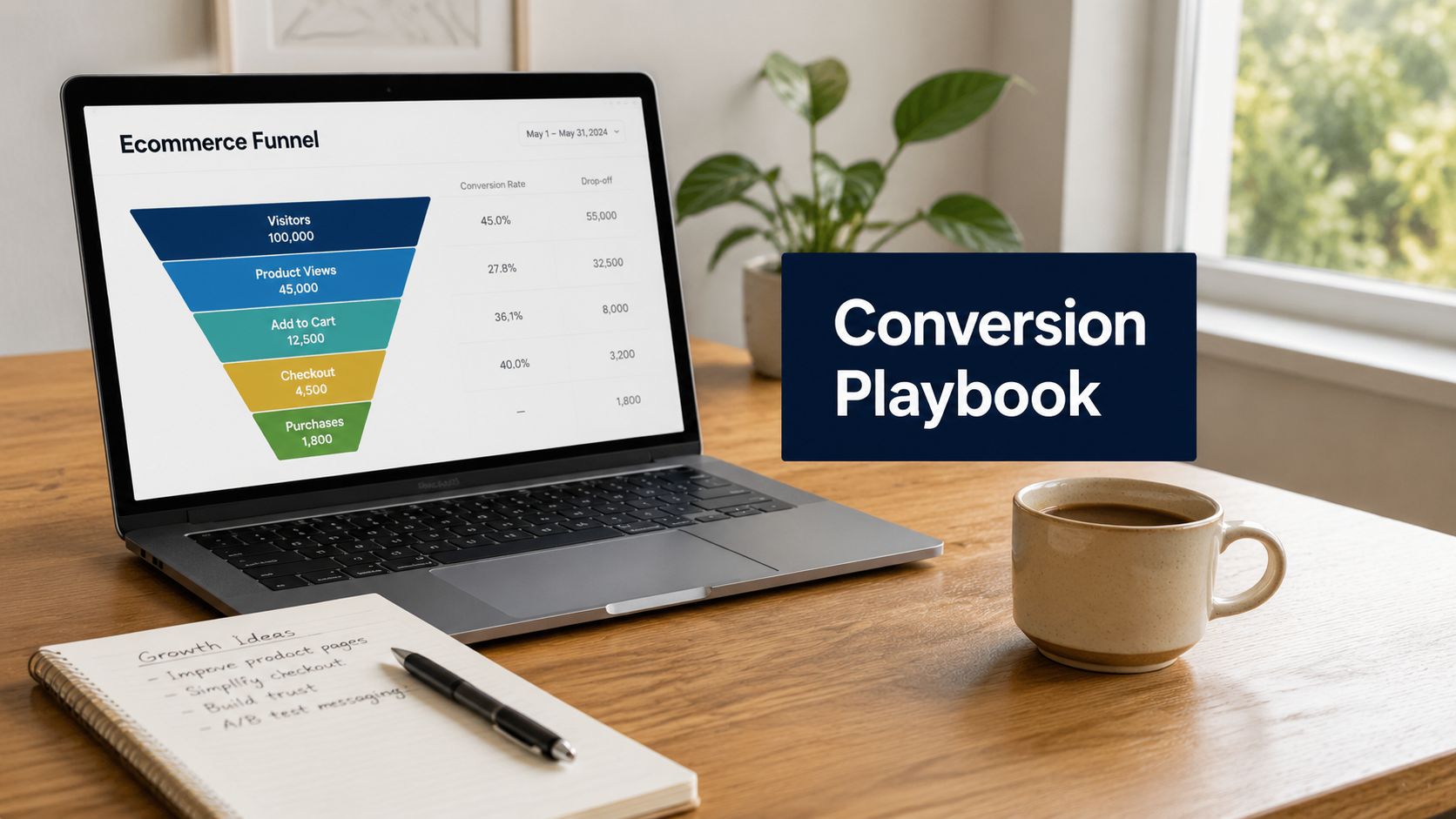 How To Improve Ecommerce Conversion Rates: A Playbook