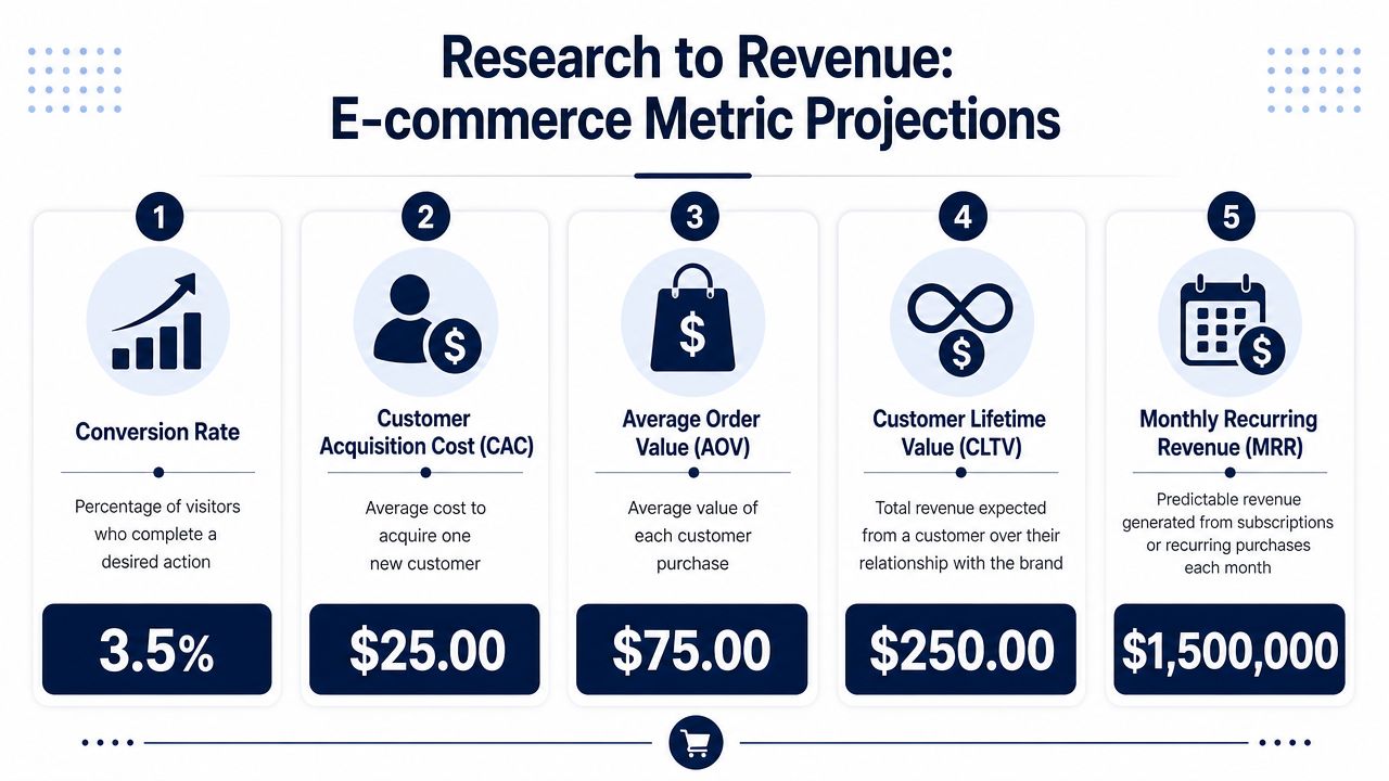 Translating Research into Key E-commerce Metrics
