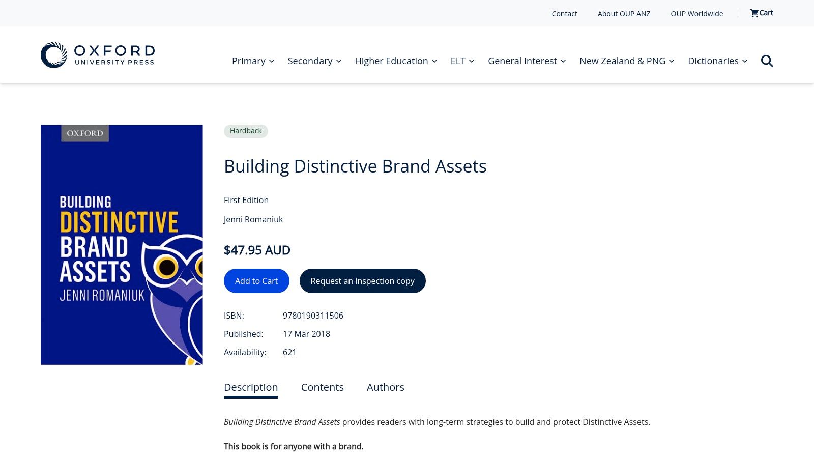 Building Distinctive Brand Assets by Jenni Romaniuk