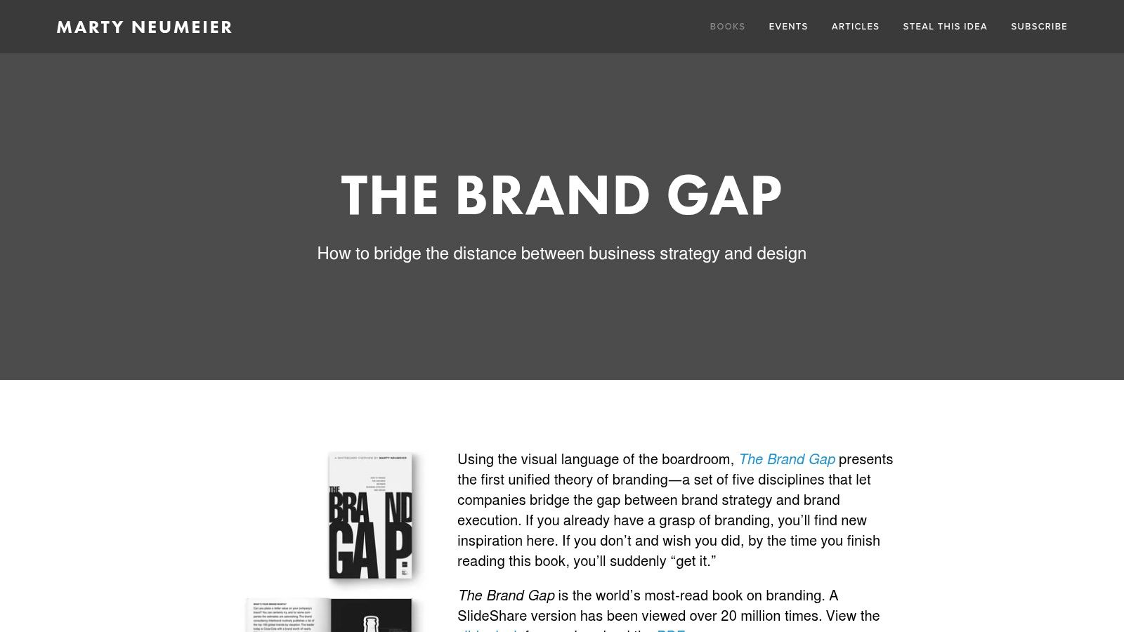 The Brand Gap by Marty Neumeier