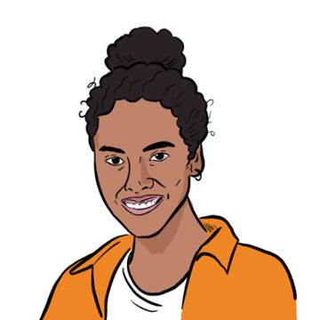 An illustration of Paula's profile