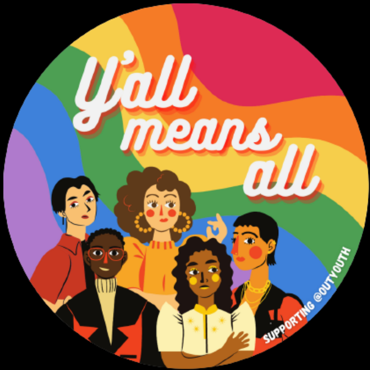 3x3in Circle Vinyl Sticker 