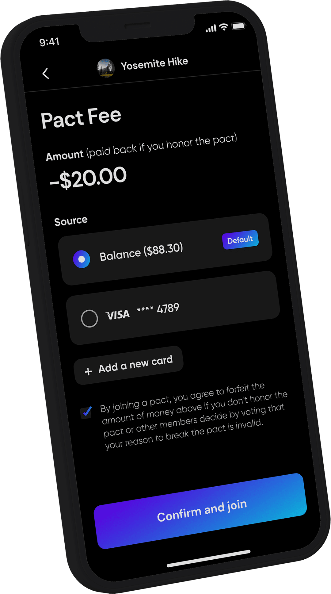 Fwego mobile app. Peer-to-Peer Payments