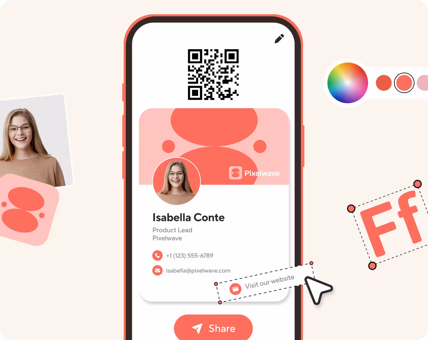 Blinq's digital business card solution.