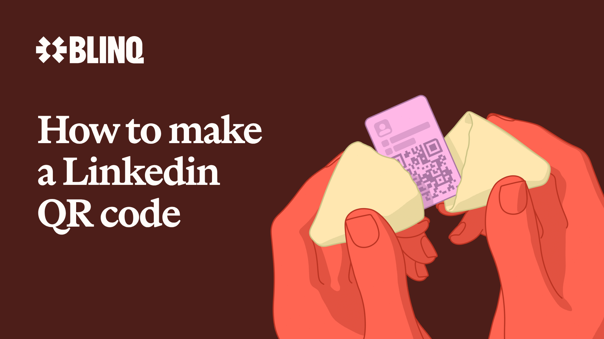 How to make a LinkedIn QR code (iPhone, Android, desktop)