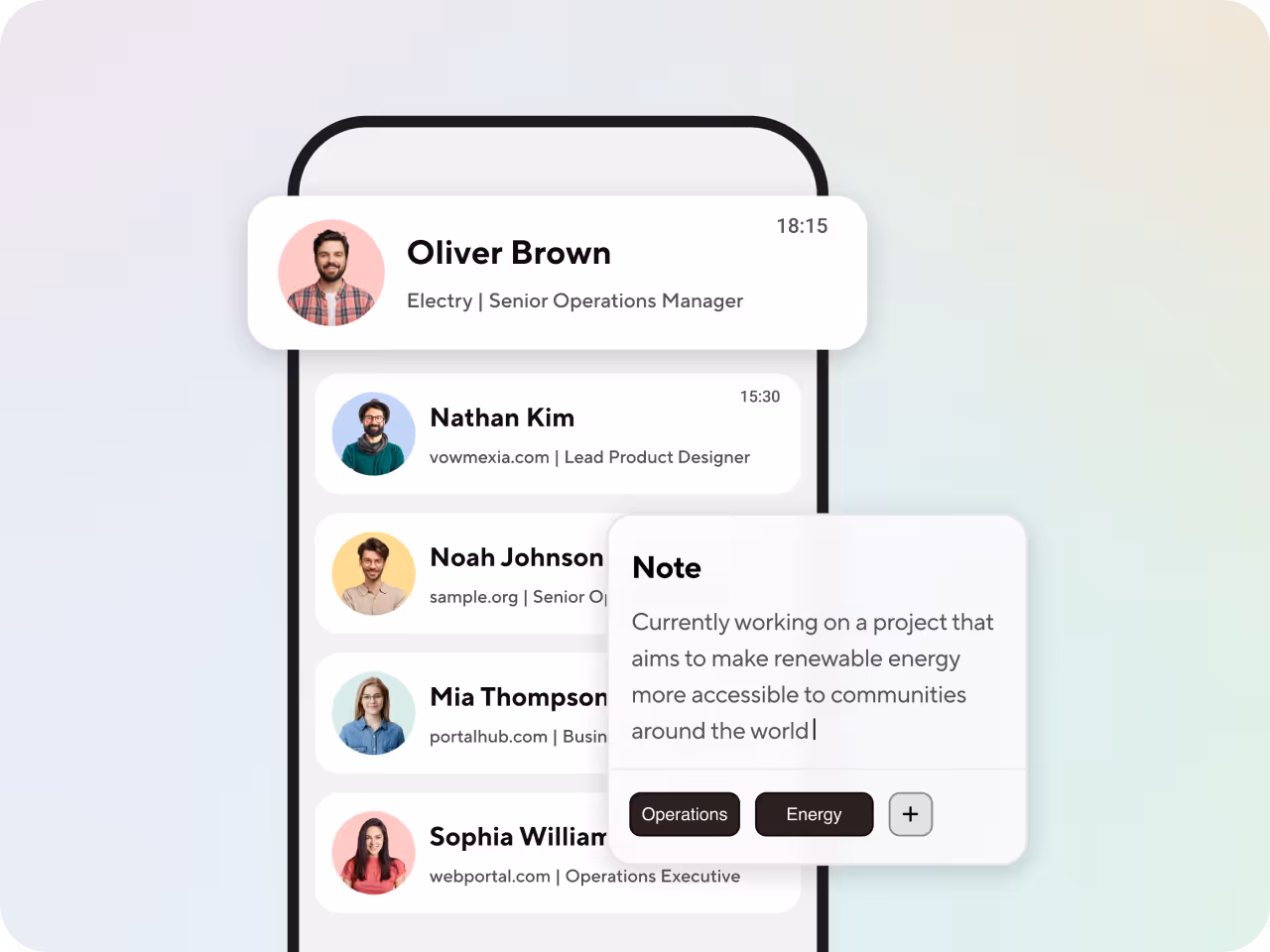 Each connection made at your conference will be saved for each attendee so they can easily find their info and follow up after the event.