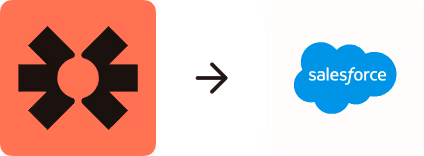 Salesforce and Zapier logos side by side.