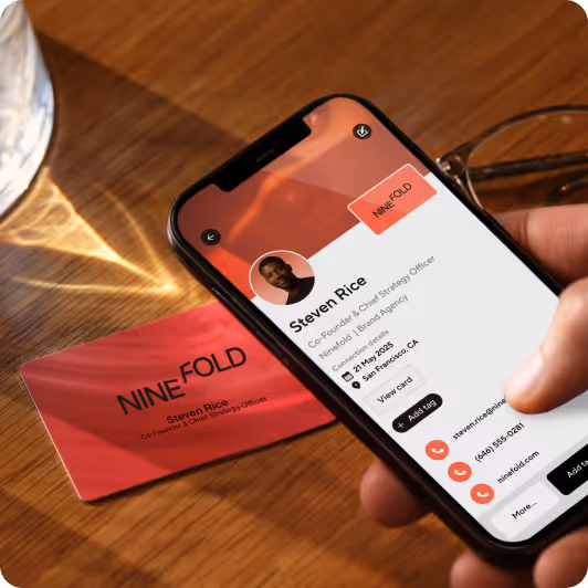 Pair your Blinq digital business card with an NFC card