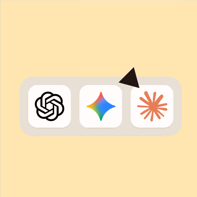 OpenAI, Google Gemini, and Anthropic AI platform logos representing Blinq's MCP integrations