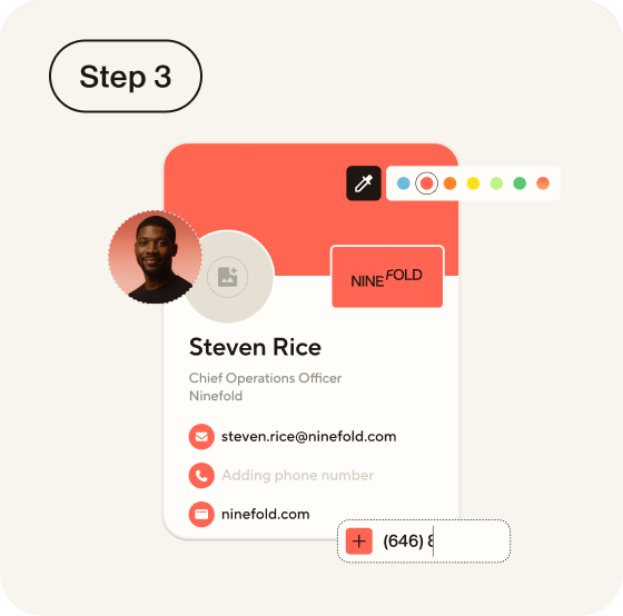 Step 3: create and customize your Blinq profile