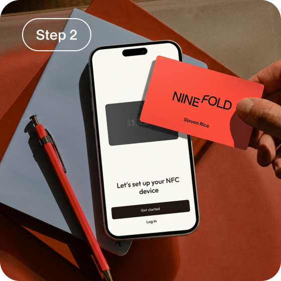 Step 2: tap your NFC card to activate it