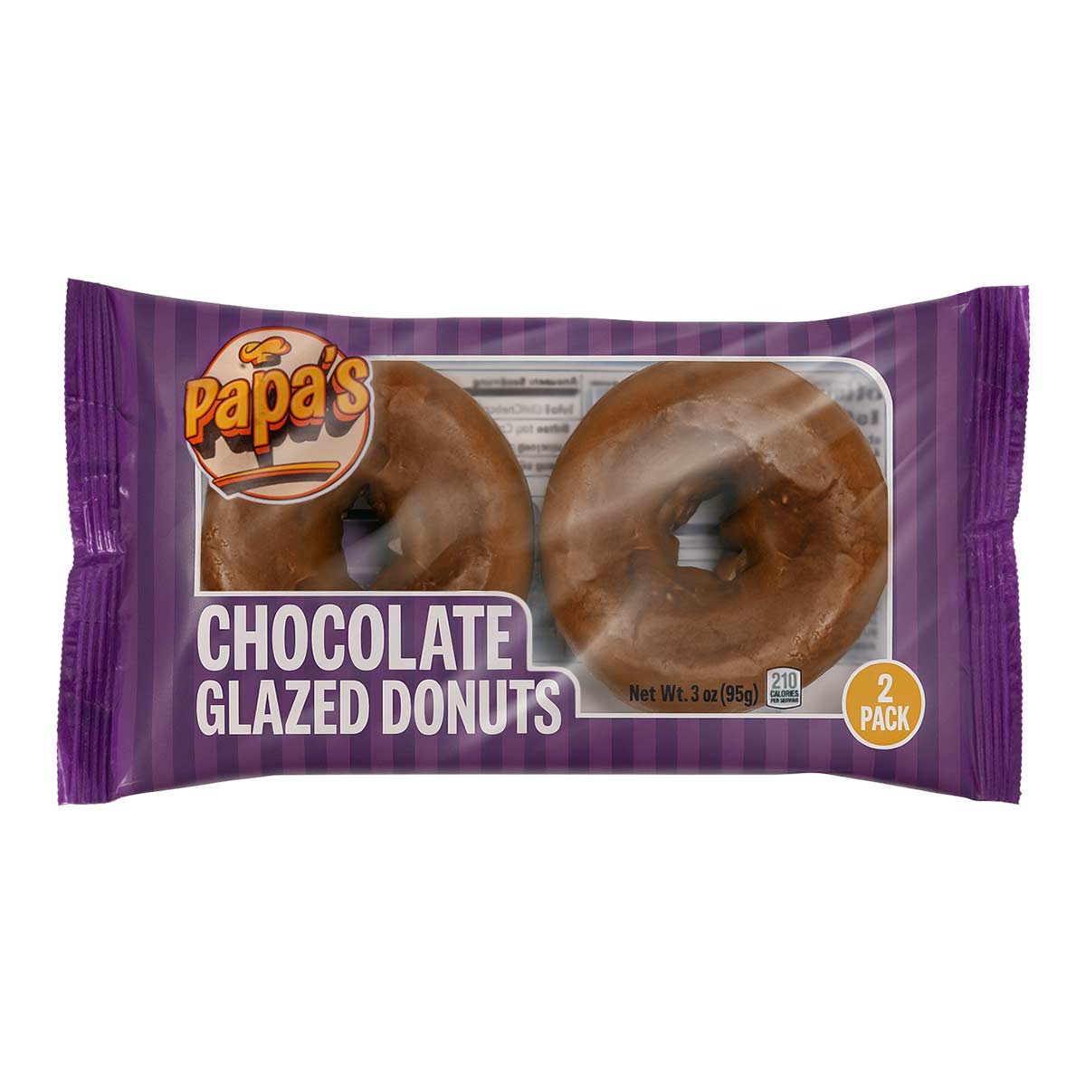 Papa's Chocolate Glazed Donuts 2 pack