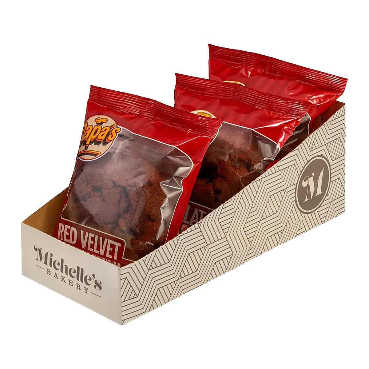 Red Velvet Jumbo Muffin boxed