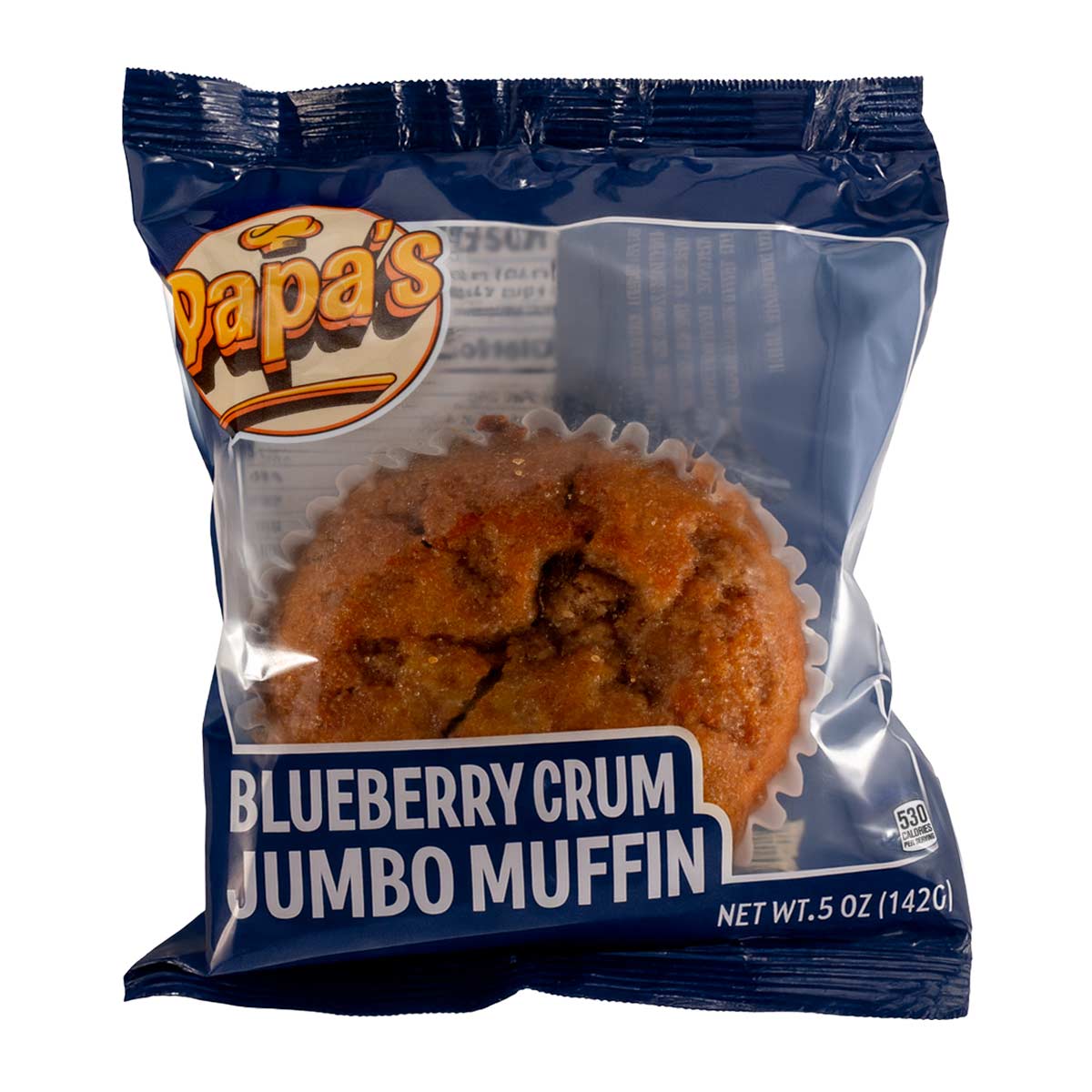 Papa's Blueberry Crum Jumbo Muffin package
