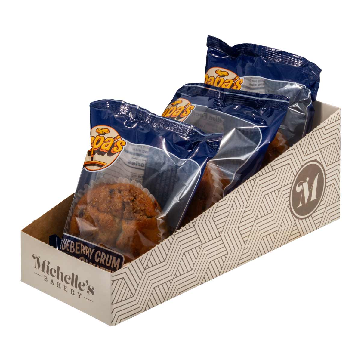 Blueberry Crum Jumbo Muffin boxed