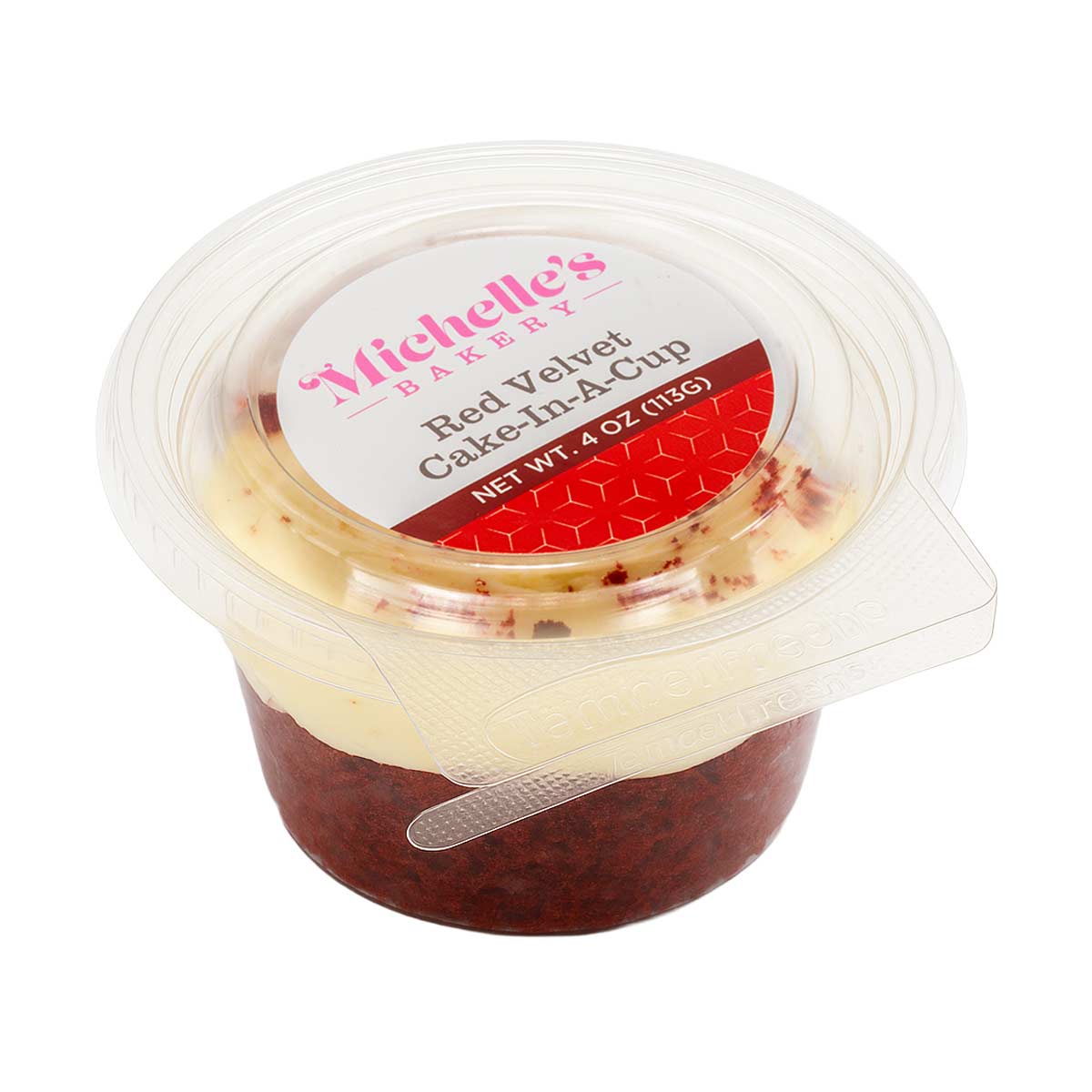 Red Velvet Cake-In-A-Cup package 