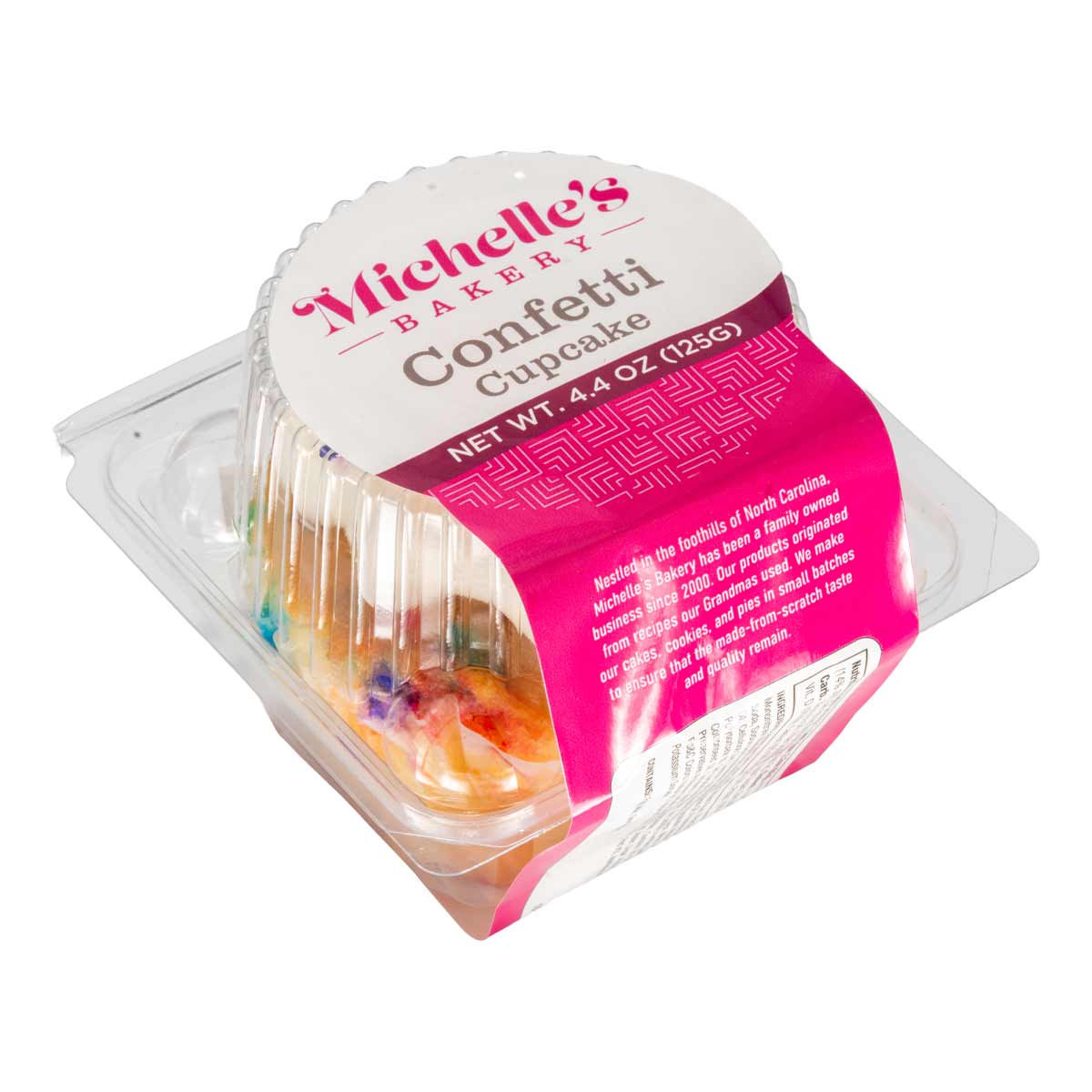 Michelle's Confetti Cupcake packaged