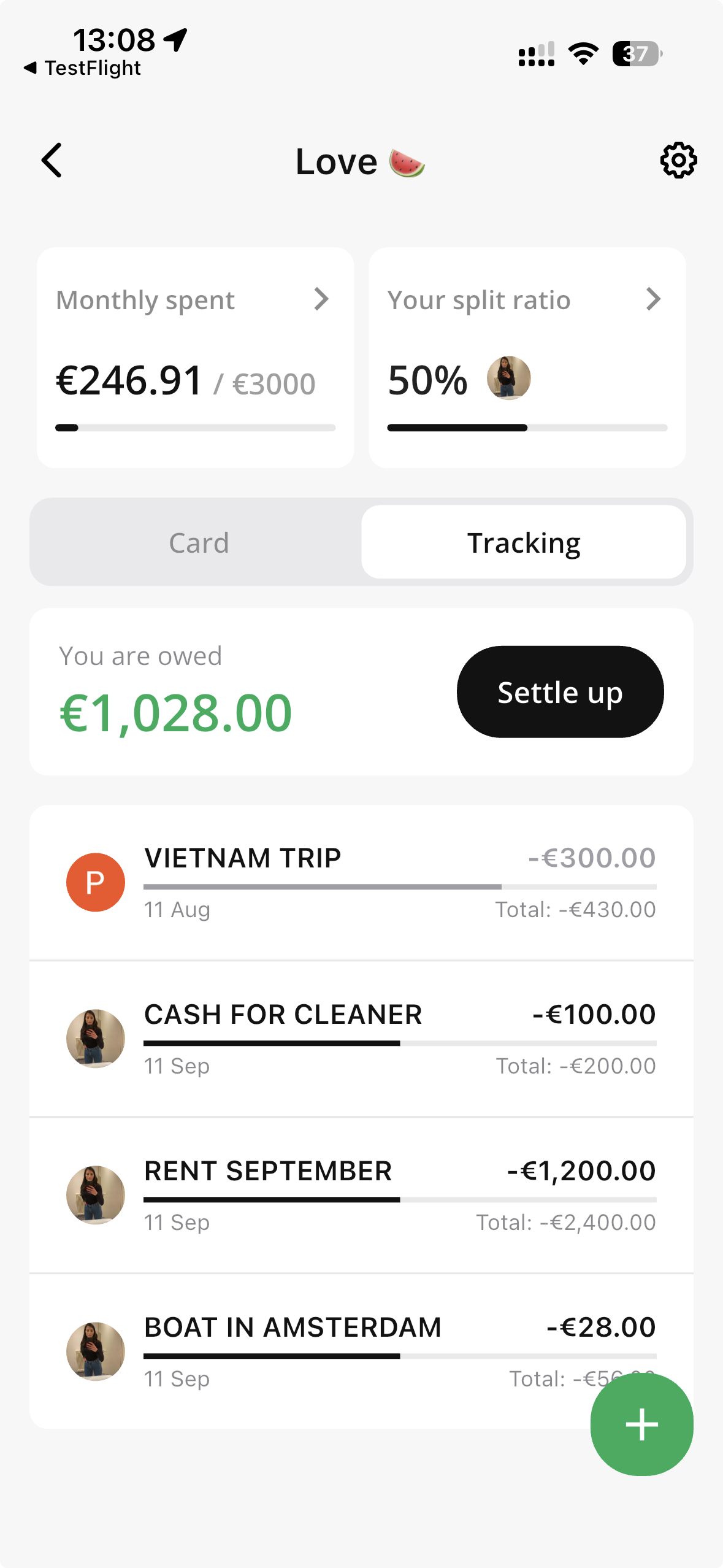 bill splitting app 