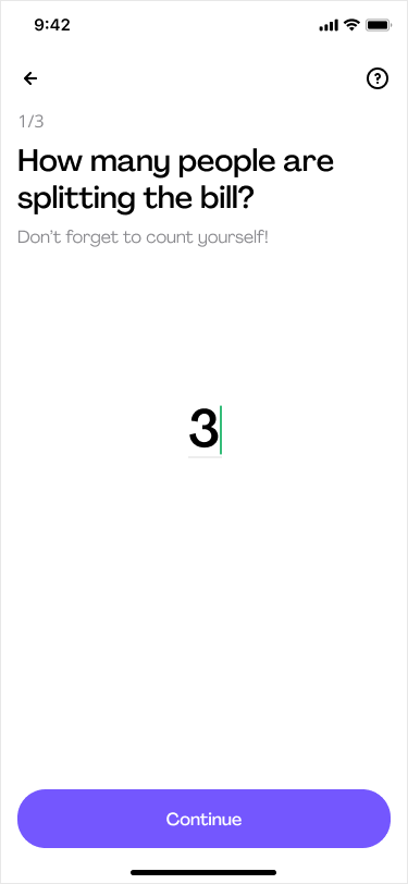 Download the bill splitting app Cino 