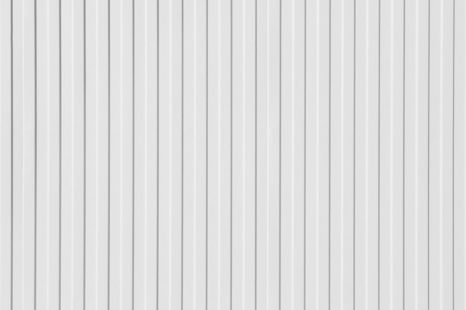 White corrugated metal roofing panel