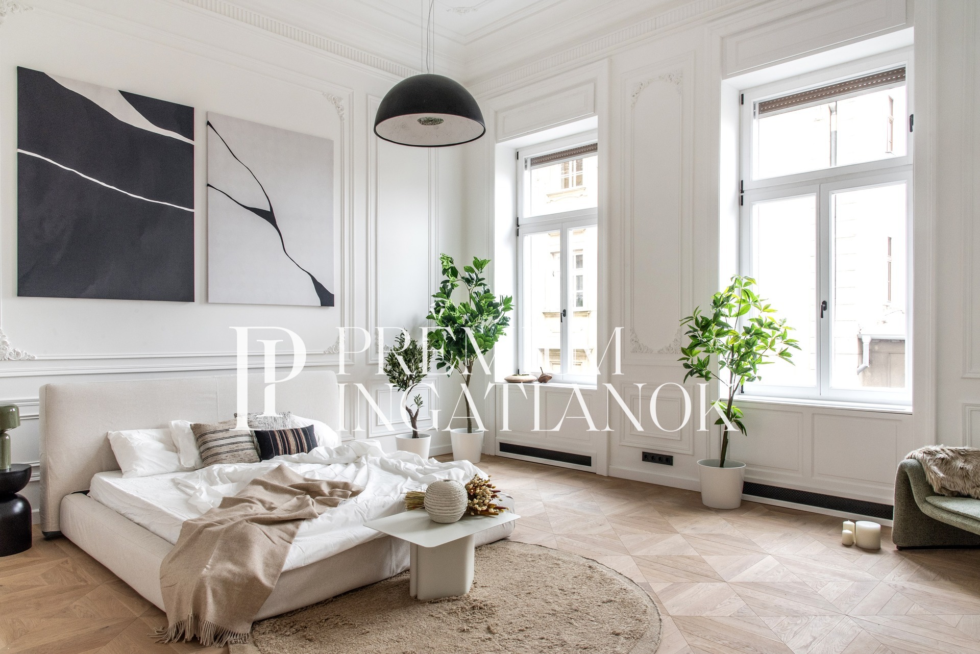 Budapest 5. kerület - Nagypolgári lakás Gerlóczy utcai kilátással – galériázható, alakítható, 15 napon belül birtokba vehető