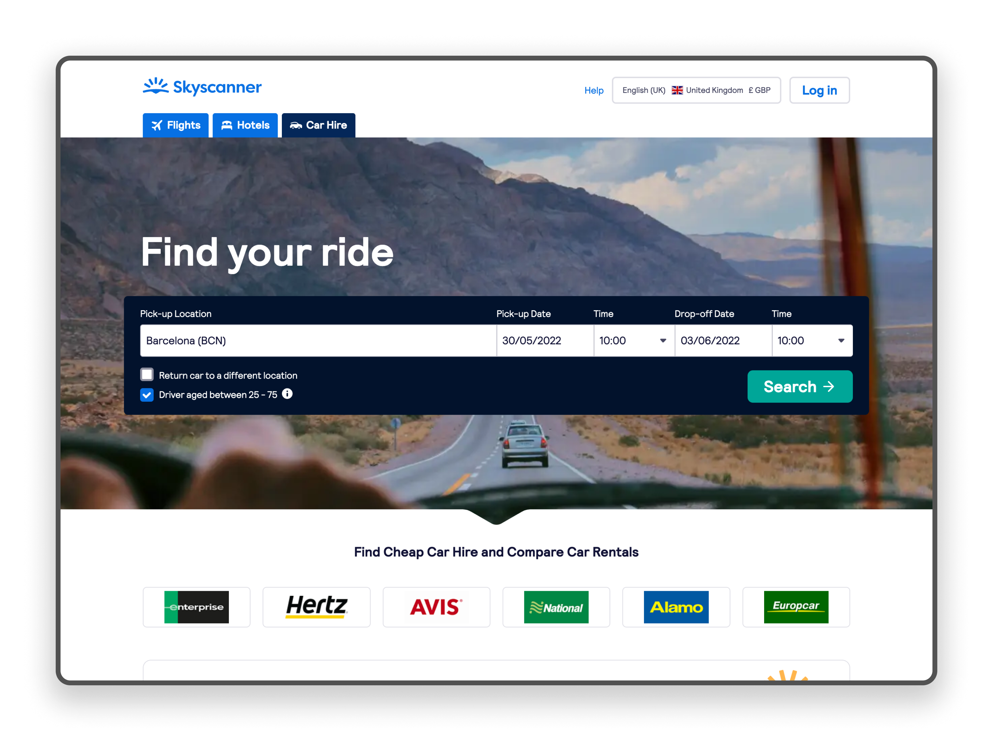 Case Study - Car Hire SEO (Skyscanner)