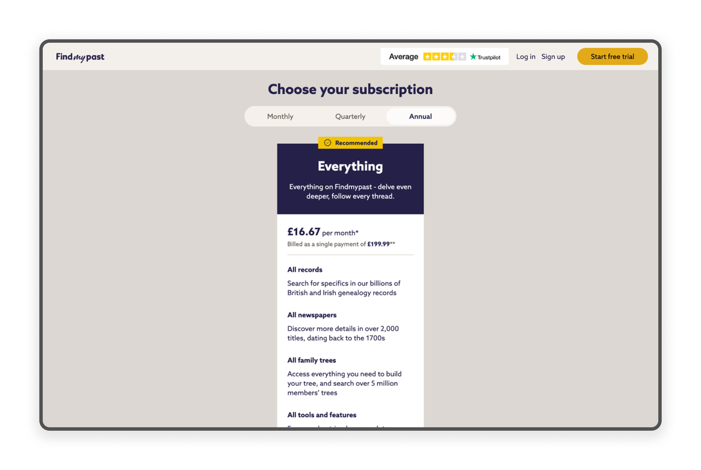 Shows the initial map and screen that a client would see.