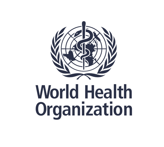 Logo der Weltgesundheitsorganisation (WHO), einem Kunden von Spielfeld Digital Hub