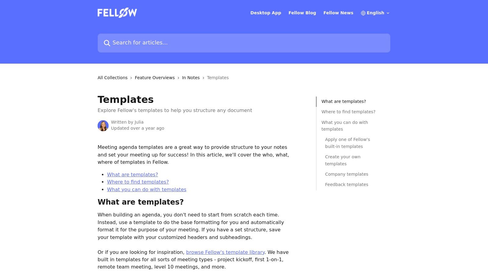 Fellow (Meeting agenda/notes templates)