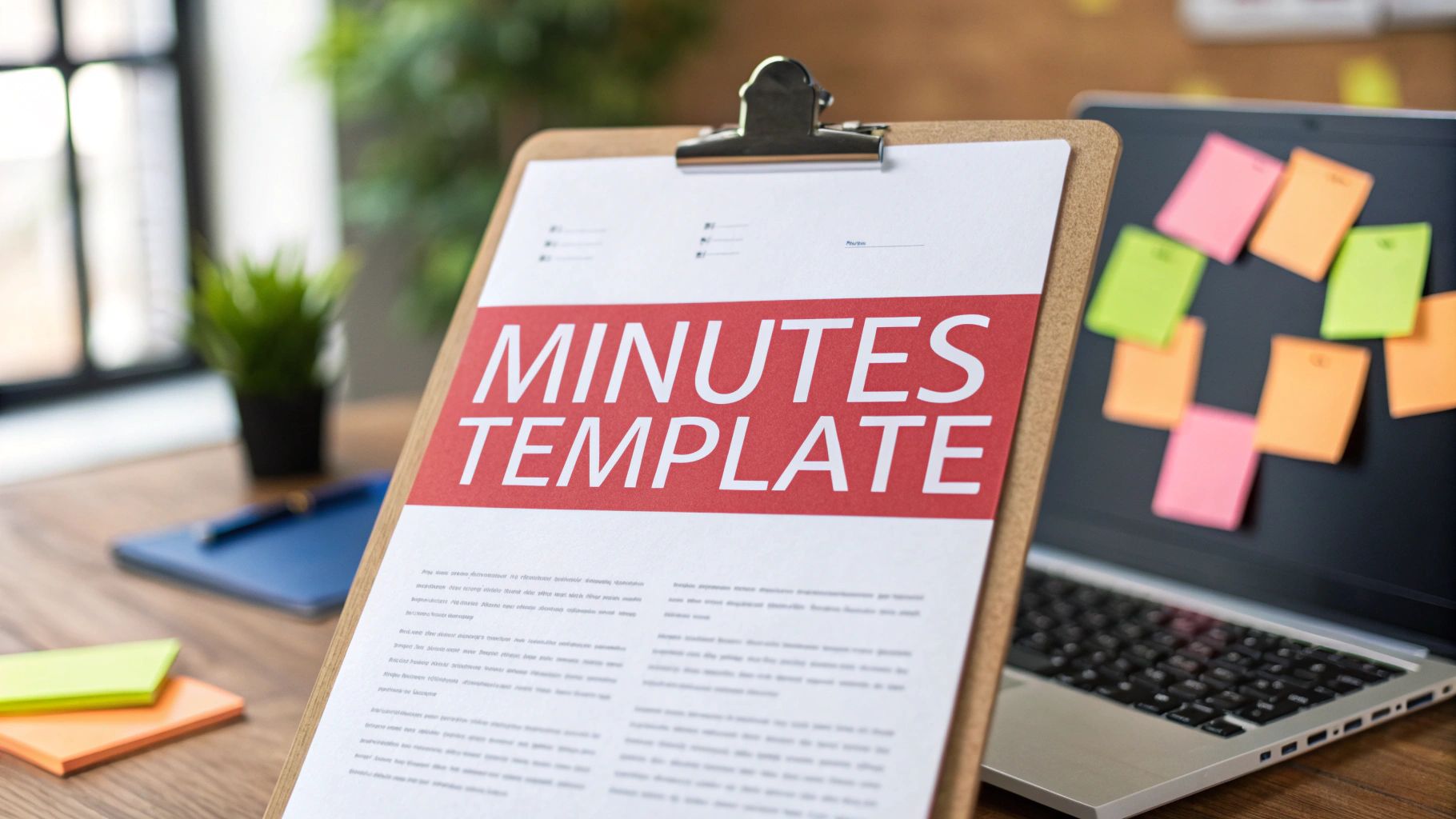 A Meeting Minutes Sample Format That Protects Your Agency