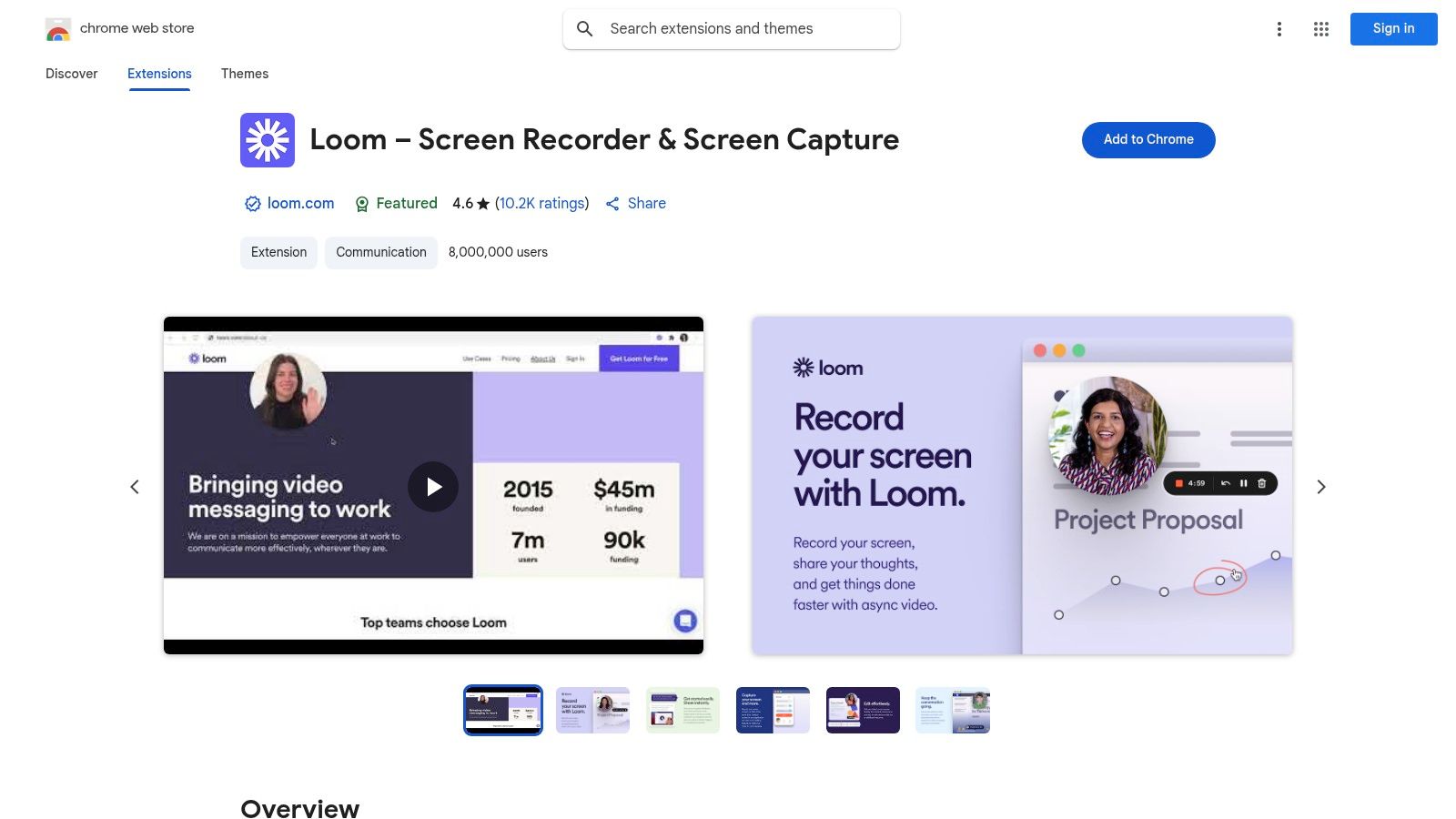 Loom – Chrome Extension (official)