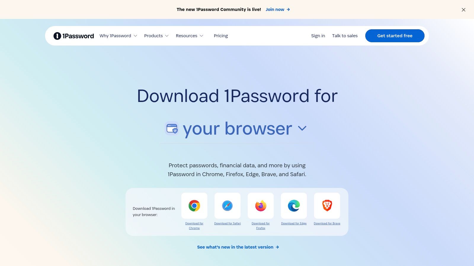 1Password – Browser Extension (official)