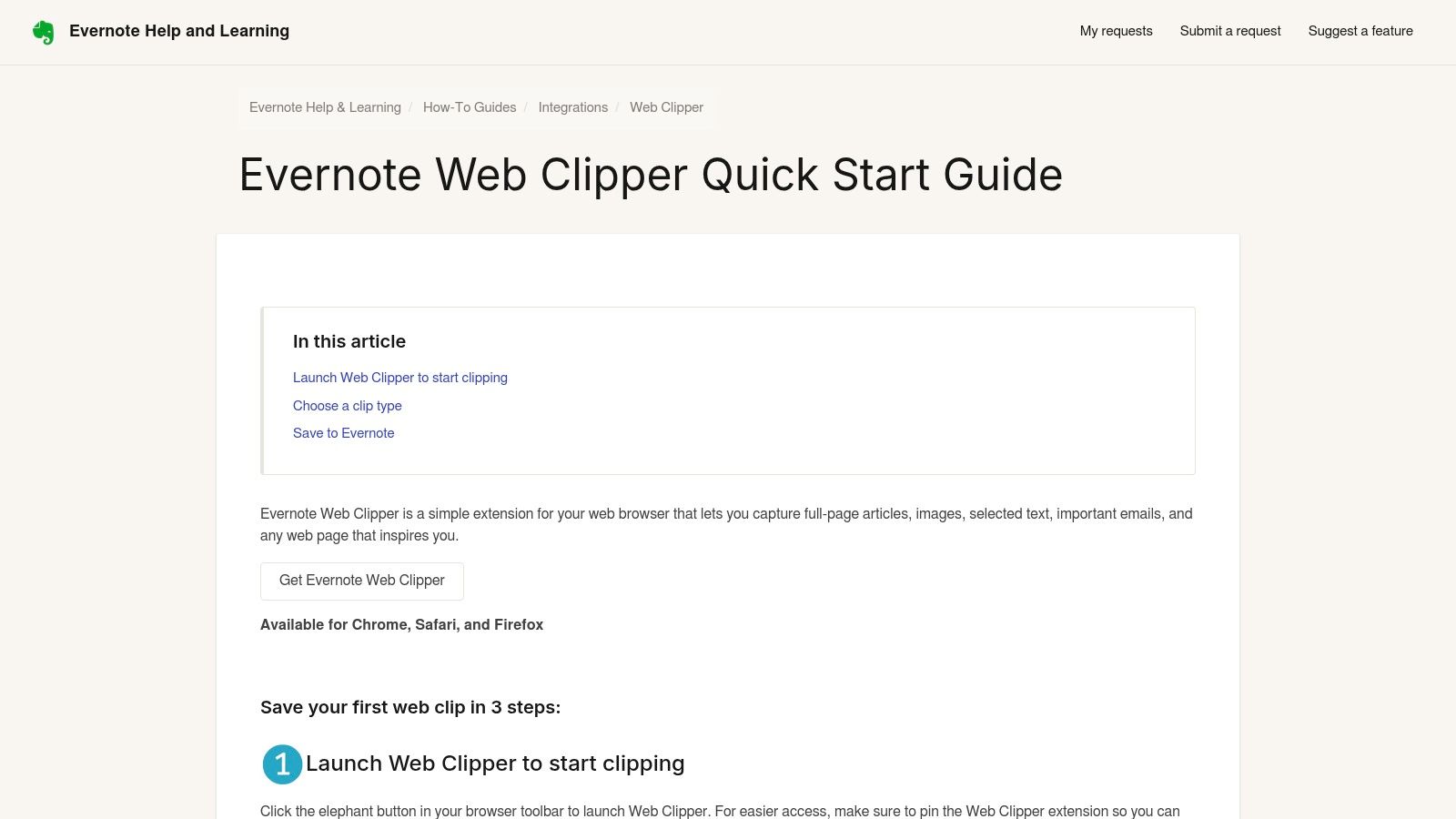 Evernote Web Clipper (official)
