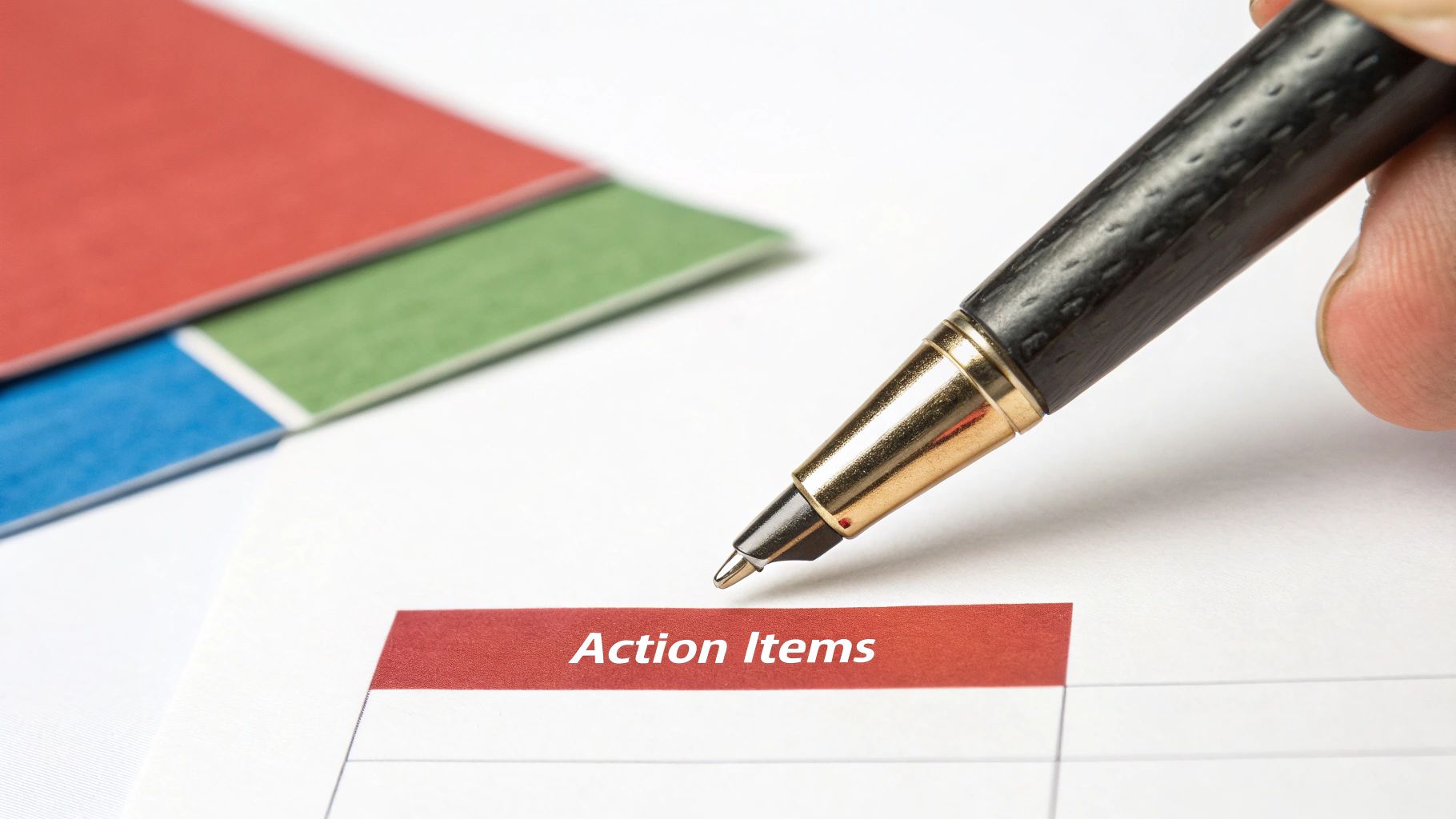 Screenshot of Asana's meeting minutes template, showing fields for agenda, attendees, and action items.