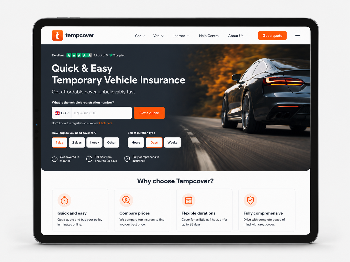 TempCover approach