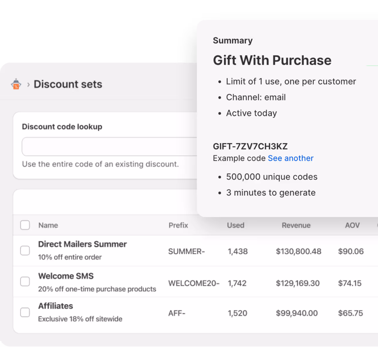 Create unique discount code sets with Bulk Discount Code Bot