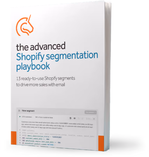 The advanced Shopify segmentation playbook by Seguno
