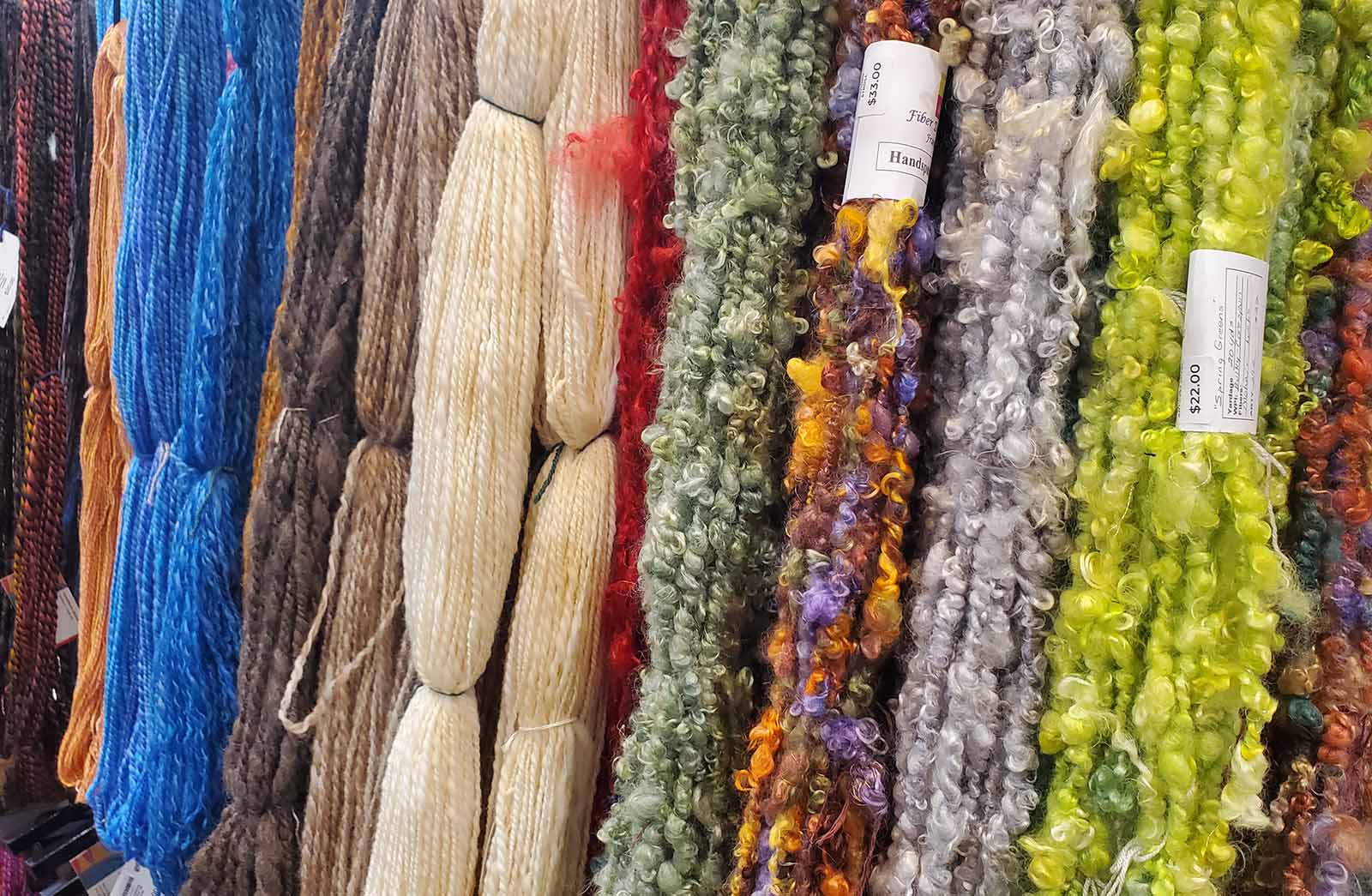 Local yarn available at Asheville Home Crafts