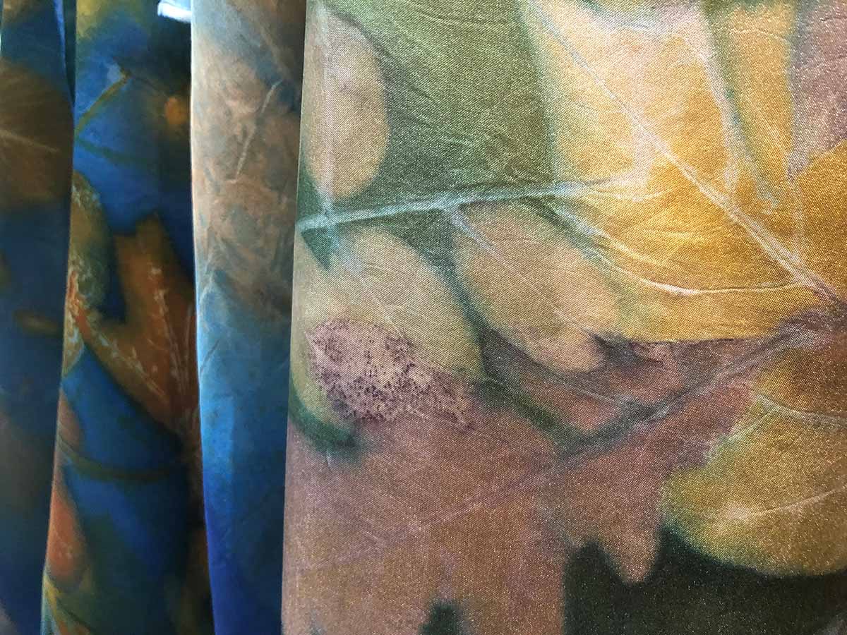 Handmade silk scarves in Asheville