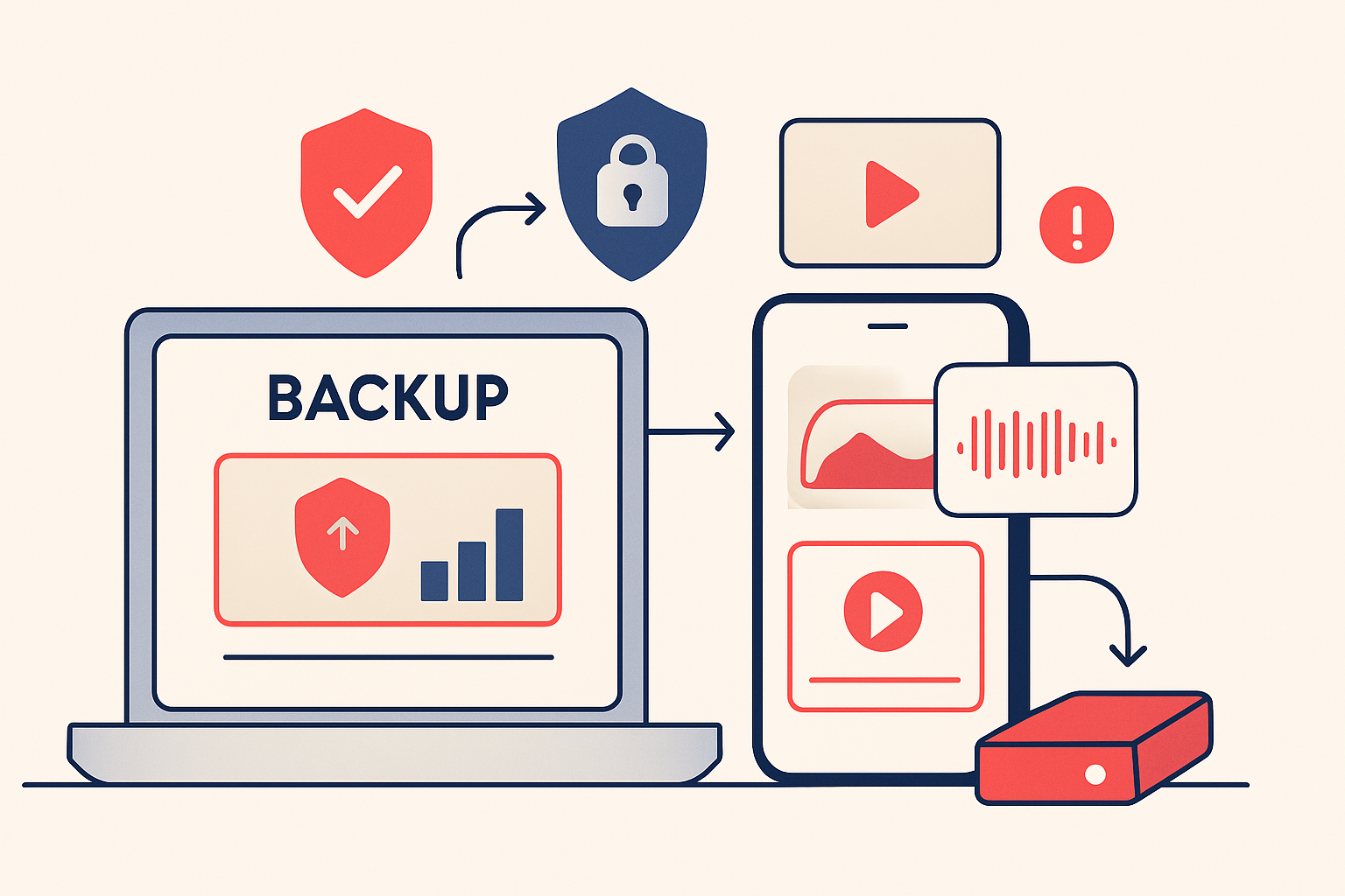 Creating a backup plan for your content in case of tech issues