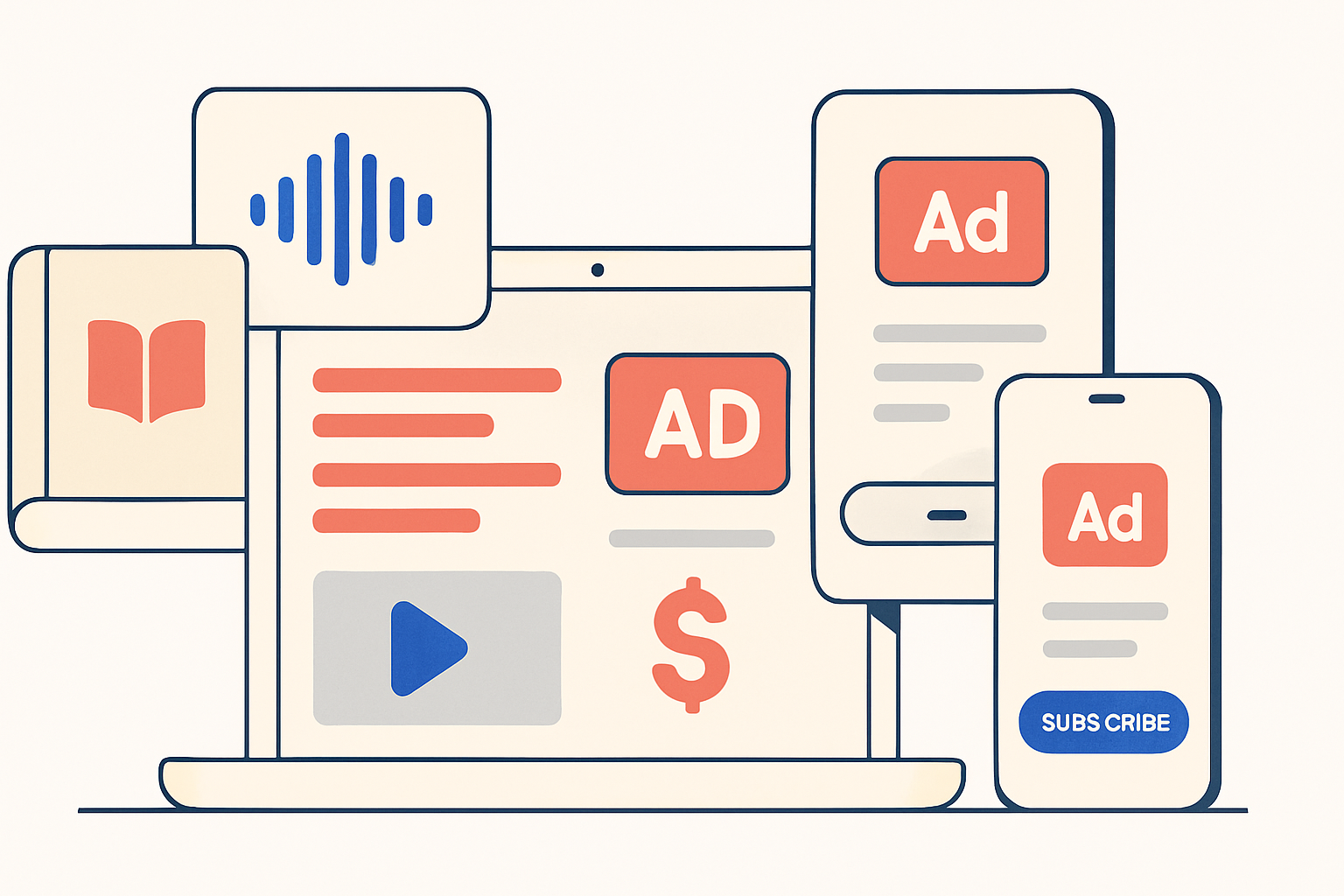 Best practices for balancing ads with paid content