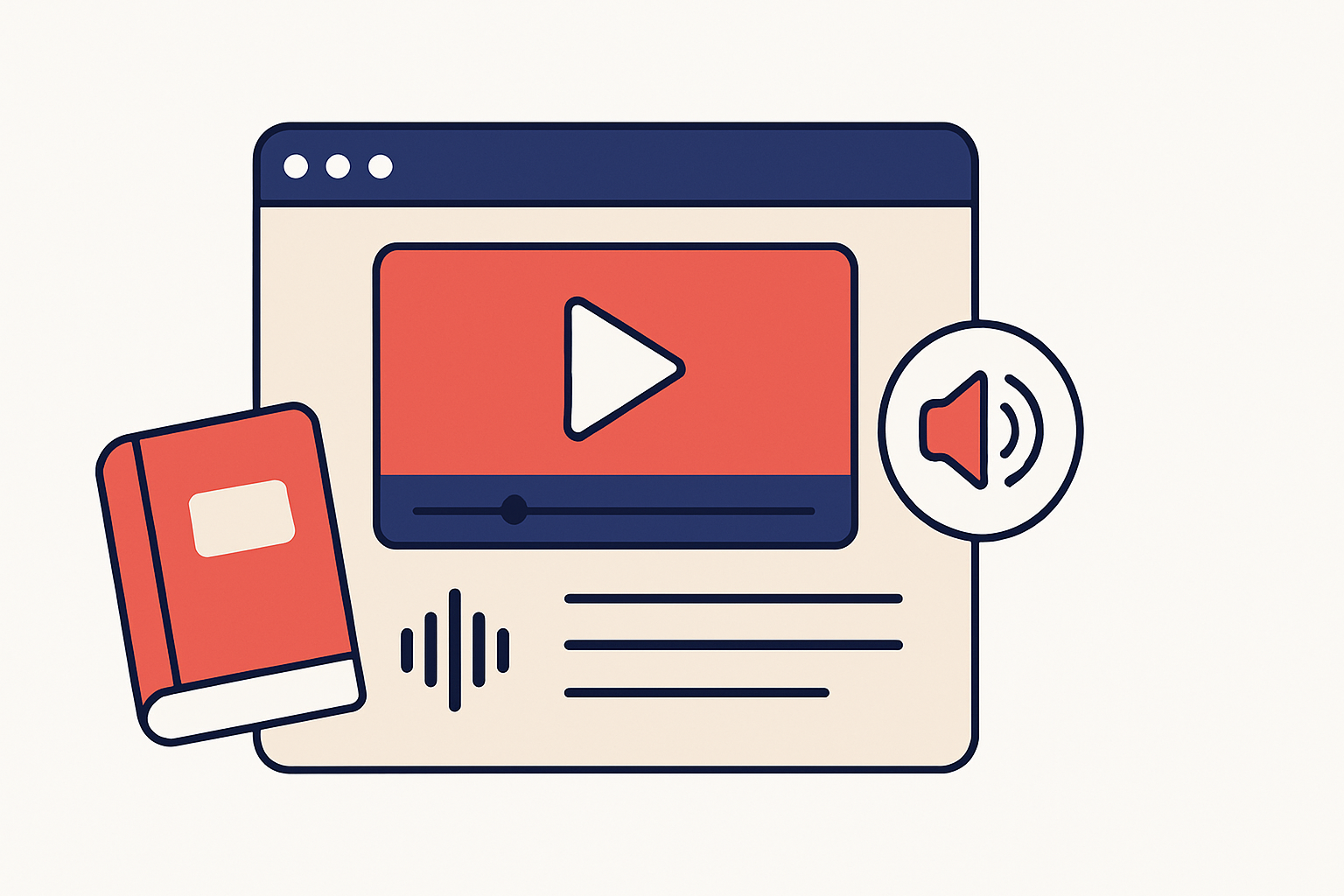 The benefits of combining video, audio, and text in e-learning