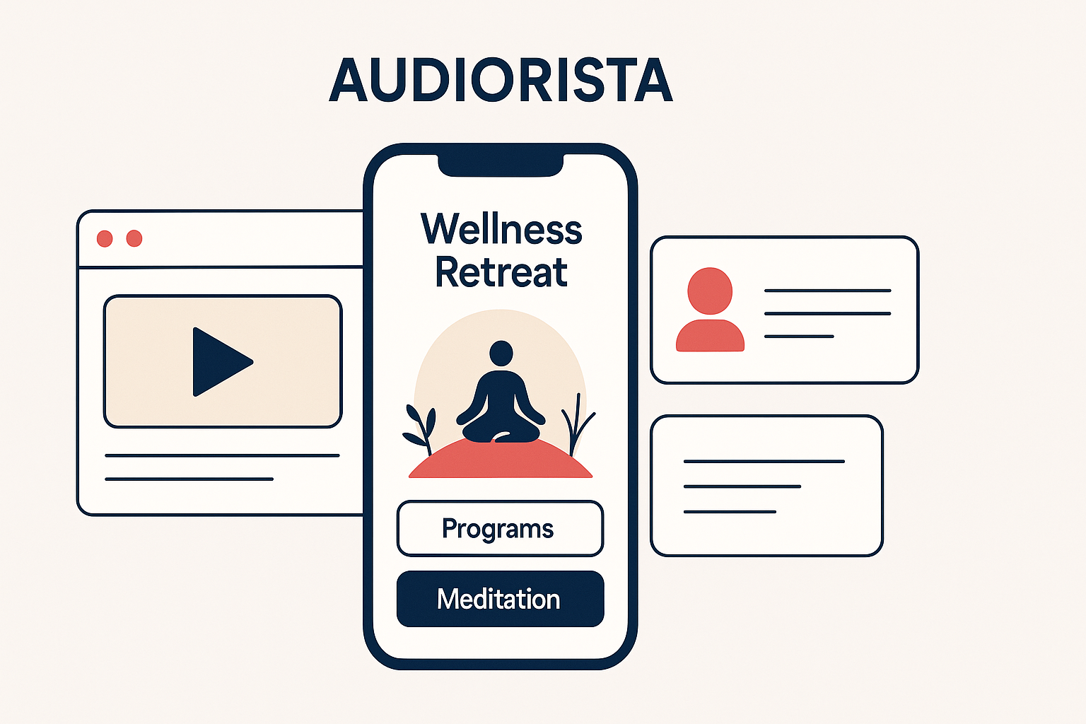 Wellness retreat app